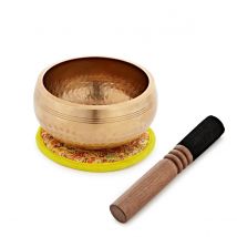 Gear4music Life 13cm Hammered Brass Singing Bowl 560g