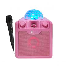 N-Gear Disco Block 410 Portable Karaoke Speaker Pink