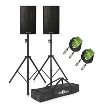 dB Technologies B-Hype 15" Active PA Speaker Bundle with Stands and Cables
