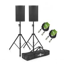 dB Technologies Opera 10 10 Active PA Speaker Bundle with Stands and Cables