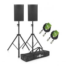 dB Technologies Opera 12 12 Active PA Speaker Bundle with Stands and Cables