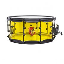 SJC Drums Josh Dun Torch 14 x 6.5 Snare Drum Yellow Acrylic