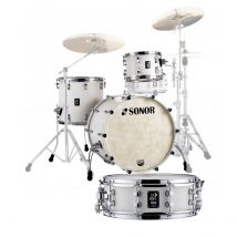 Sonor SQ1 22" 3 Piece Shell Pack w/Free Snare Satin Pure White