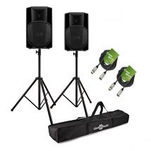 RCF ART 715-A MK5 15" Active PA Speaker Bundle with Stands and Cables