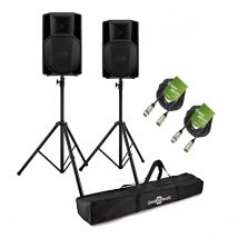 RCF ART 745-A MK5 15" Active PA Speaker Bundle with Stands and Cables