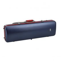 Gewa Fun Polycarbonate Oblong Violin Case Blue and Red