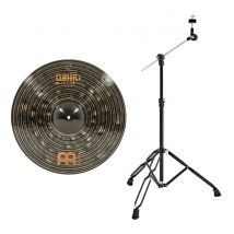 Meinl 19" Classics Custom Dark Crash Cymbal & Gear4music Boom Arm Stand Black