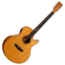 Tanglewood TWX6CESMF Winterleaf Exotic Venetian Cutaway Quilted Natural