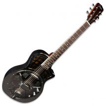 Johnson Resonator JR-994E-PN Single Cone Metal Body Cutaway Electric Polished Nickel