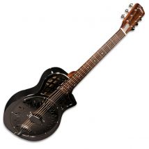 Johnson Resonator JR-994-PN Single Cone Metal Body Cutaway Polished Nickel