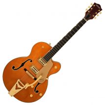 Grestch Synchromatic Nashville Hollow Body Single-Cut with Bigsby EB 50s Orange Stain