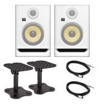 KRK ROKIT RP5 G5 Studio Monitor Bundle White
