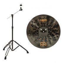 Meinl Classics Custom Dark 20 Ride & Gear4music Boom Arm Stand Black