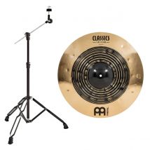 Meinl Classics Custom Dual 20 Ride & Gear4music Boom Arm Stand Black