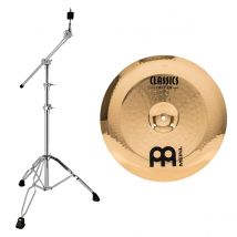 Meinl Classics Custom 16" China & Heavy Duty Cymbal Boom Stand by Gear4music