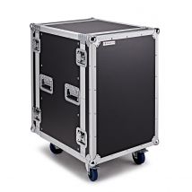Trojan Pro 16U Heavy-Duty Wheeled Rack Flight Case
