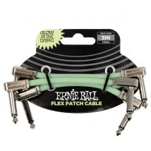 Ernie Ball P06474 3" Patch Cable 3 Pack Glow in the Dark
