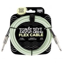 Ernie Ball P06434 Flex 10ft Straight-Straight Cable Glow in the Dark