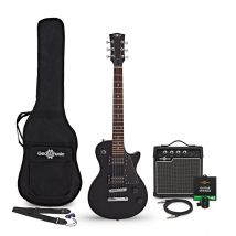 3/4 New Jersey Electric Guitar Black 10W Guitar Amp & Accessory Pack
