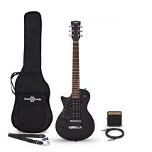 3/4 New Jersey Left Handed Electric Guitar Black Mini Guitar Amp Pack