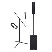 QSC KC12 Active 3-Way Column PA System Bundle