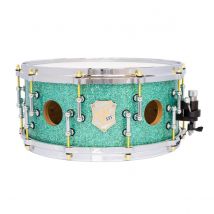 SJC Drums 25th Anniversary 14 x 6.5 Snare Drum Turquoise Glitter