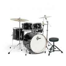 Gretsch Energy 20" Drum Kit w/ Hardware & Paiste 101 Set Black