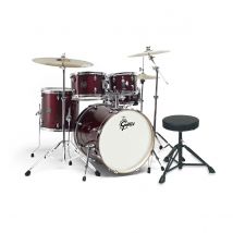 Gretsch Energy 20" Drum Kit w/ Hardware & Paiste 101 Set Wine Red