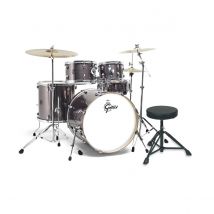 Gretsch Energy 22" Drum Kit w/ Hardware & Paiste 101 Set Grey Steel