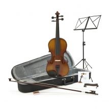 Student Plus 1/4 Violin Complete Pack by Gear4music Antique Fade