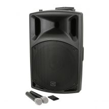 QTX QX15PA-Plus 15 PA Speaker With Wireless Microphones