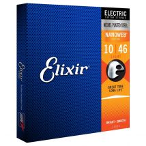Elixir 12052 NANOWEB Light Electric Guitar Strings 10-46