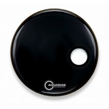 Aquarian Classic Black Gloss 24 Ported Bass Drum Head