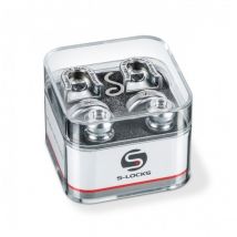 Schaller Security Strap Lock Set Satin Chrome