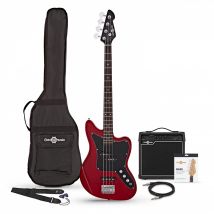 Seattle Bass Guitar + 15W Amp Pack Red Wine
