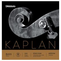 DAddario Kaplan Solo Double Bass B String 3/4 Size Medium 