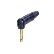 Neutrik NP2RX-B 2-Pole 1/4 Right-Angle Jack Plug Black Shell