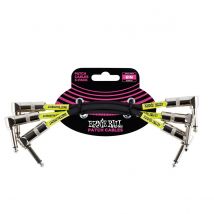 Ernie Ball P06050 6" Patch Cable 3 Pack Black