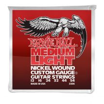 Ernie Ball 2206 Medium/Light Nickel Wound Set Wound G String 12-54