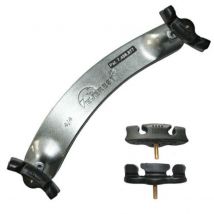 Everest Violin Shoulder Rest 1/4-1/10 Size Titanium Silver