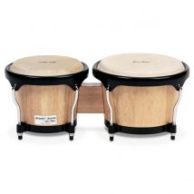 Gon Bops Fiesta Bongo 7" & 8.5" Natural with Black Hardware