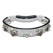 Gon Bops White Tambourine w/Trash Jingles