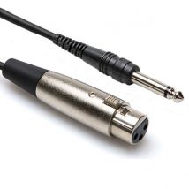 Hosa PXF-110 Unbalanced Interconnect Cable XLR3F to 1/4" TS 10ft