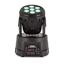 7 x 10W Mini Moving Head Light by Gear4music - Nearly New