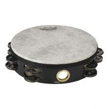 Remo 8 2-Row Pre-Tuned High Pitched Tambourine Black