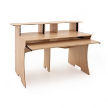 3 Tier Pro Audio Studio Desk by Gear4music 8U Natural