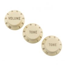 Fender Road Worn Stratocaster Knobs Aged White