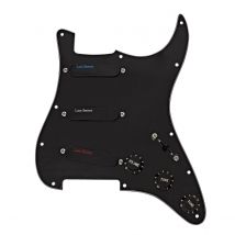 Lace Sensor Blue/Silver/Red Loaded Pickguard SSS Black