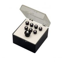 Martin 18APP21 Bridge Pins Set of 8 Black w/ White Inlay
