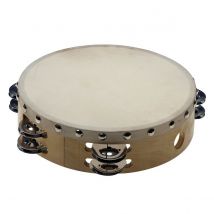 Stagg 8" Pre-tuned Wooden Tambourine - Two Jingles